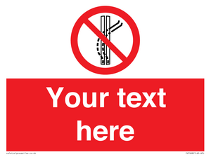 Custom prohibition Do not leave the tow track